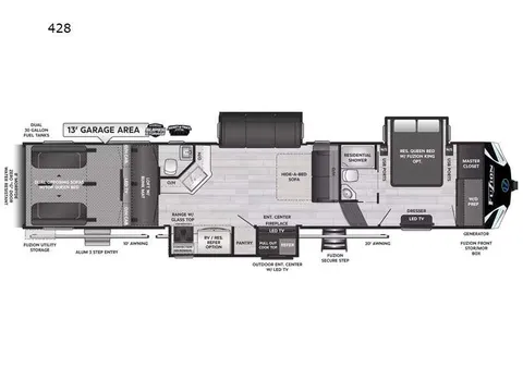 2022 Keystone RV Fuzion 428