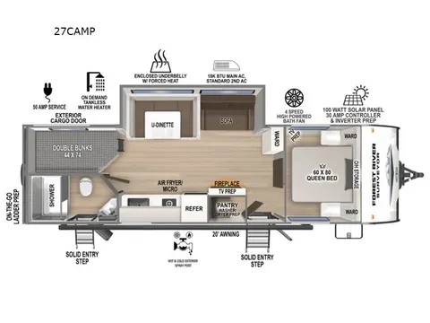 2026 Forest River RV Surveyor Camp Series 27CAMP