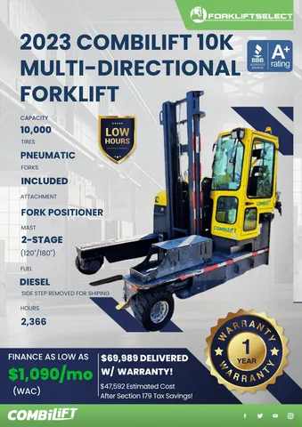 2023 Combilift 10K Multi-Directional Forklift