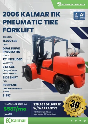 2006 Kalmar 11K Pneumatic Tire Forklift